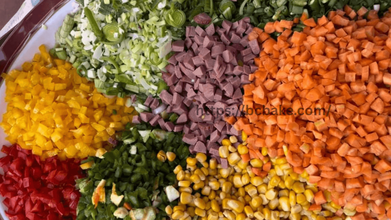 Fried rice vegetables recipe