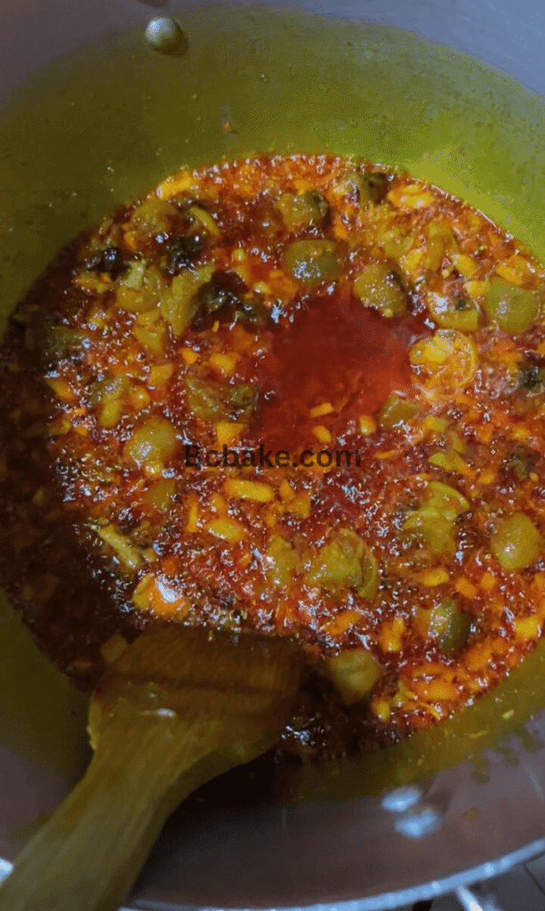 Stir frying the base of vegetable soup recipe
