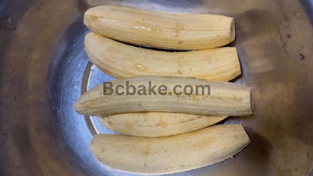 peel the green plantain for the plantain chips recipe