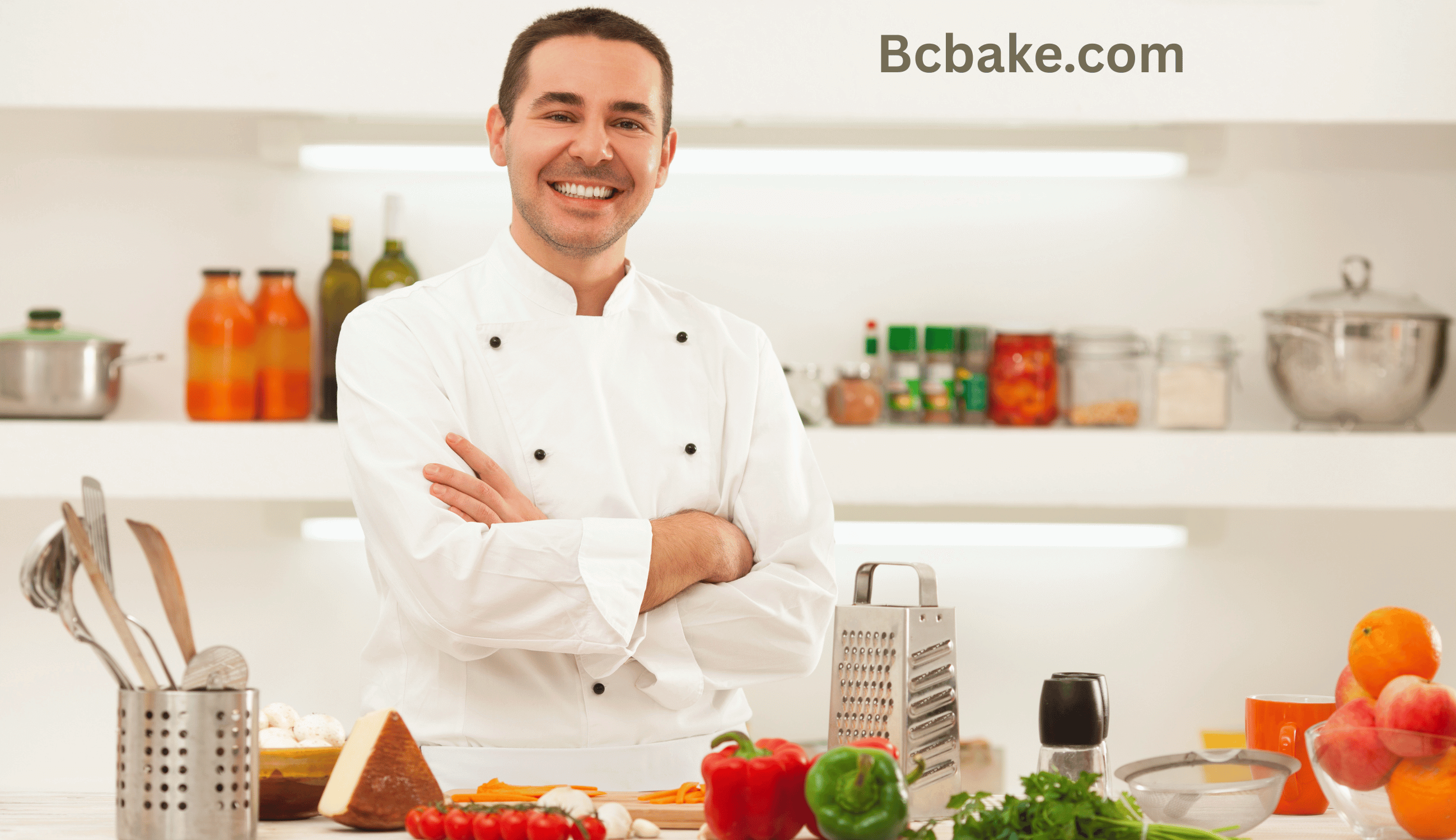a personal chef standing in the kitchen