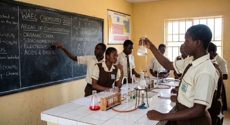 Areas of Concentration for WAEC Chemistry 2026