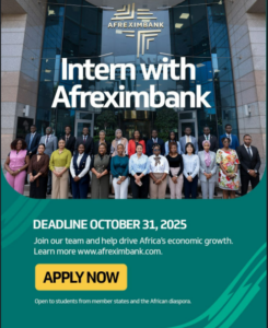 AFREXIMBANK Internship 2026 for Undergraduates and Postgraduates