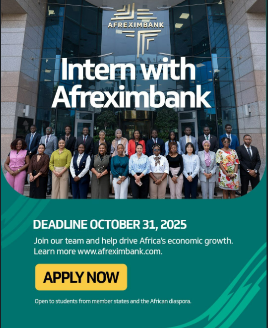 AFREXIMBANK Internship 2026 for Undergraduates and Postgraduates